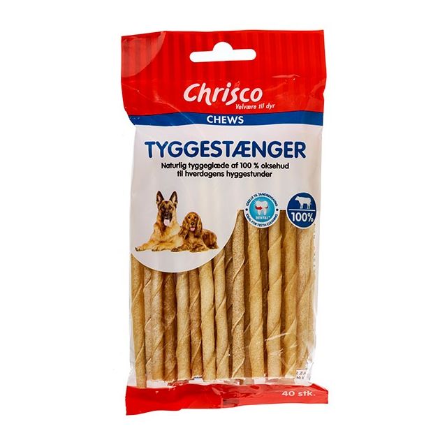 Chrisco Tyggestænger, 40 stk./140 g ℮