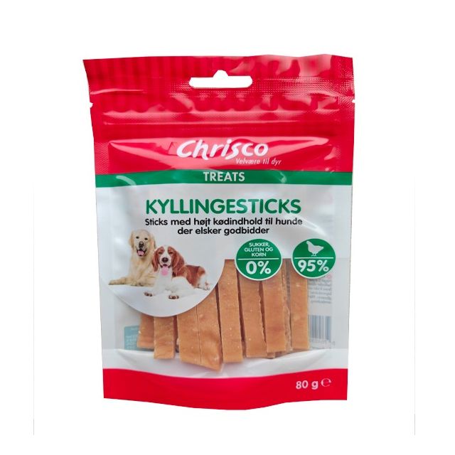 Chrisco Kyllingesticks, 80 g ℮