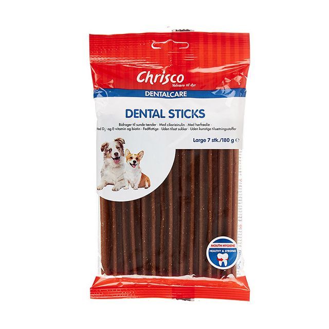 Chrisco Dental Sticks, 7 stk./180 g ℮, Large