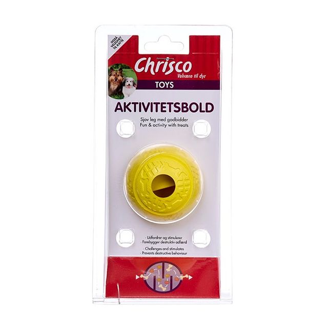 Chrisco Aktivitetsbold, Ø 6 cm, Gul