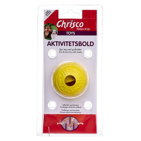 Chrisco Aktivitetsbold, Ø 6 cm, Gul