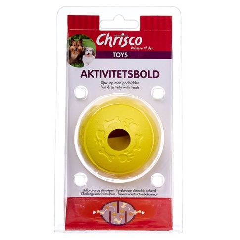 Chrisco Aktivitetsbold, Ø 8 cm, Gul