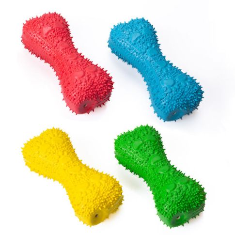 Chrisco Latexkødben med pivelyd, 12 cm