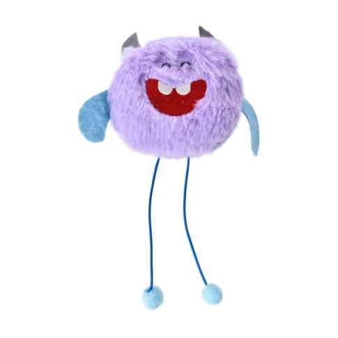 Chrisco Plysmonster med snor og katteurt, 18 cm