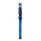Chrisco Hvalpehalsbånd i nylon med snaplås, 15-40 cm/15 mm, blå