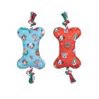 Chrisco Julekødben med reb og pivelyd, 35 cm