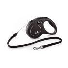 Flexi Classic Cord flexline S 5 m/12 kg - sort 