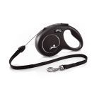 Flexi Classic Cord flexline S 8 m/12 kg - sort 