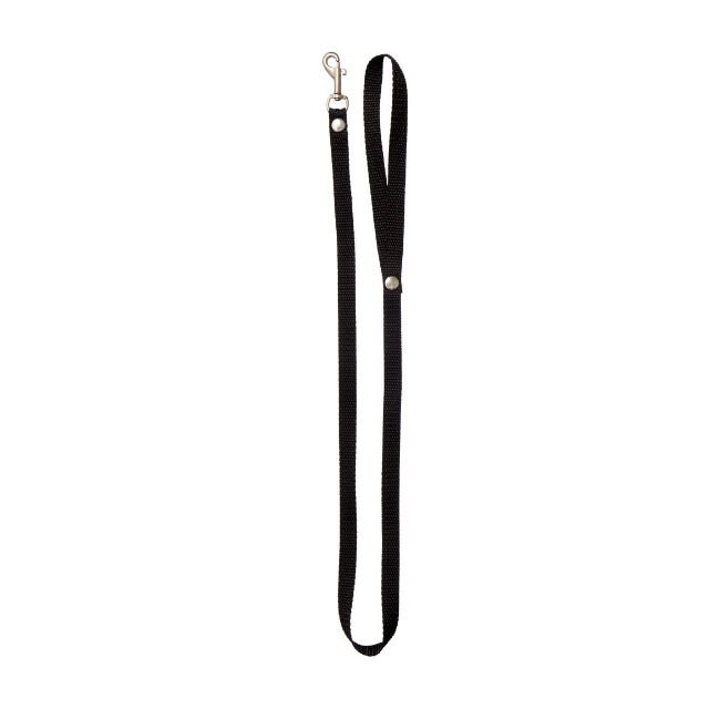 Chrisco Hvalpeline i nylon, 100 cm/15 mm, sort