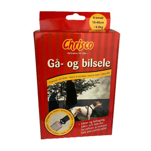 Chrisco Gå- og bilsele, 18-40 cm