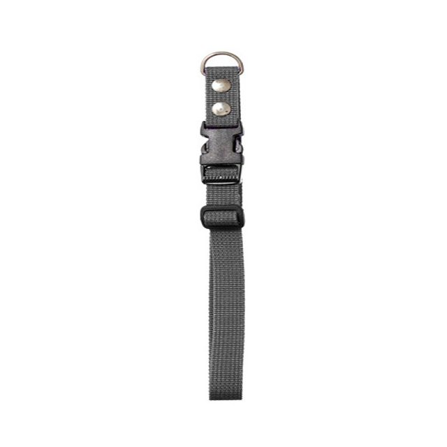 Chrisco Halsbånd i nylon med snaplås, 40-60 cm, grå