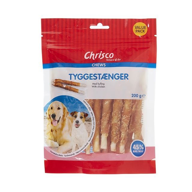 Chrisco Tyggestænger med kylling, 200 g ℮