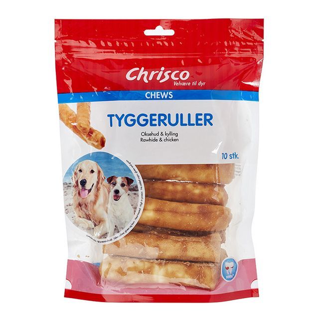 Chrisco Tyggeruller med kylling, 10 stk.