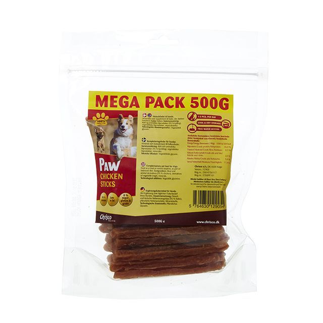 Paw Chicken Sticks, 500 g ℮ MEGA PACK