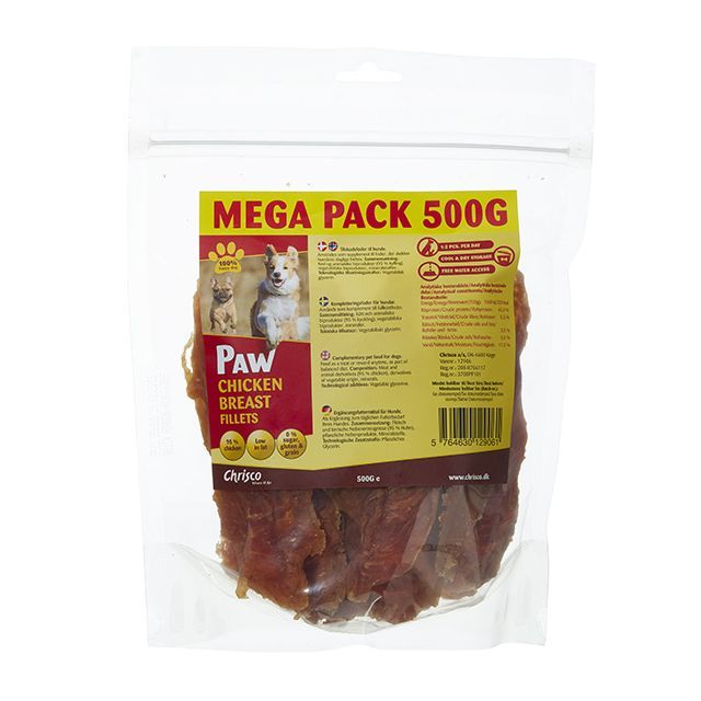 Paw Chicken Breast Fillets, 500 g ℮ MEGA PACK