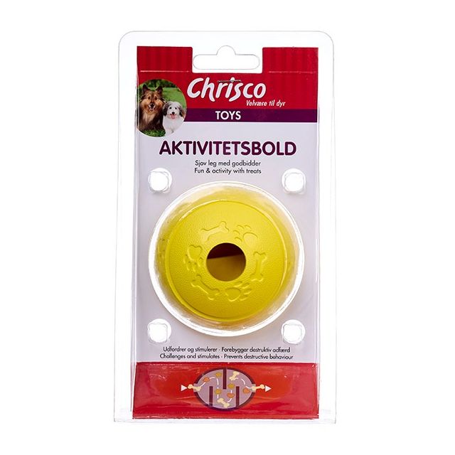 Chrisco Aktivitetsbold, Ø 8 cm, Gul