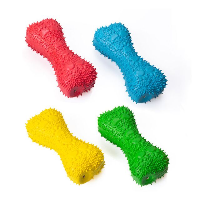 Chrisco Latexkødben med pivelyd, 12 cm