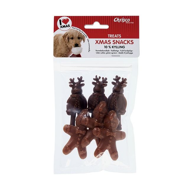 Chrisco Xmas Snacks – Kagemand & Rensdyr i emballage