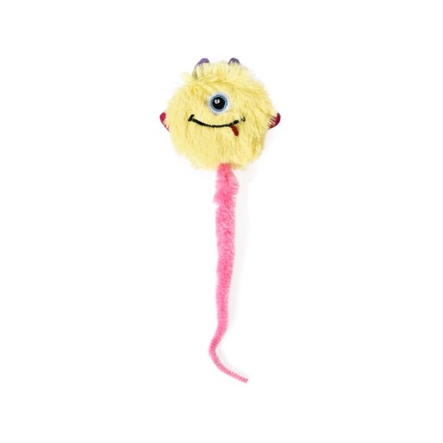 Chrisco Plysmonster med pink hale og katteurt, 27 cm