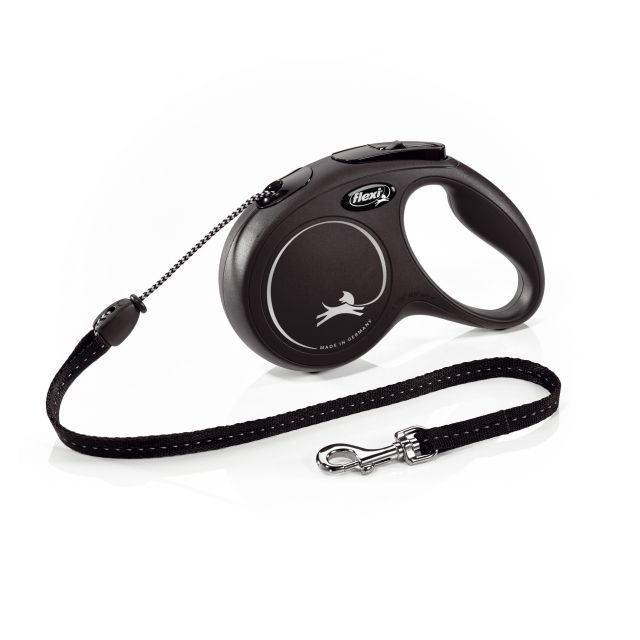 Flexi Classic Cord flexline M 5 m/20 kg - sort 