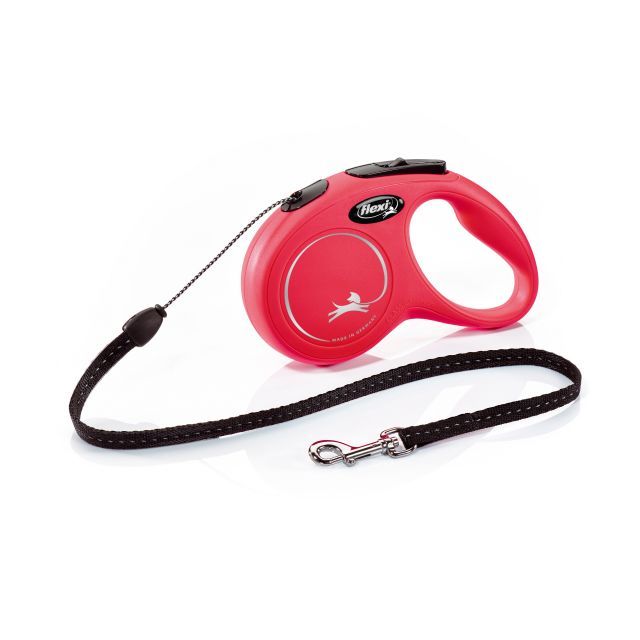 Flexi Classic Cord flexline S 5 m/12 kg - rød